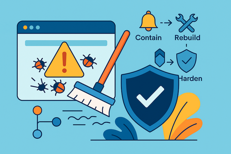 Helping a Friend Recover a Hacked Website: The Safe Cleanup Playbook